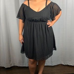 Off Shoulder Black Dress